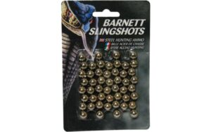 Perdigones para hondas BARNETT Steeel Ammo de metal x 50 unds. de 0.38" de diámetro.