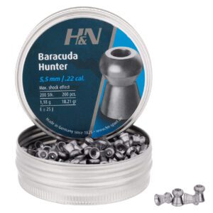BALINES MARCA H&N BARACUDA HUNTER, CAL 5.5MM   200und