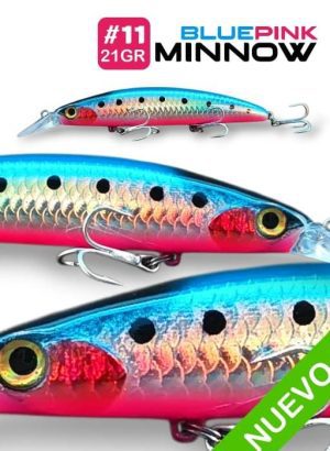 SEÑUELO BLUEPINK MINNOW, #13, 21GR, 11CM