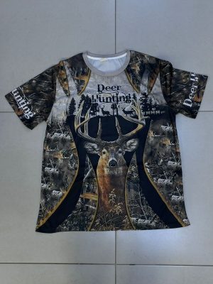 POLO PARA CAZA CON ESTAMPADO TALLA L